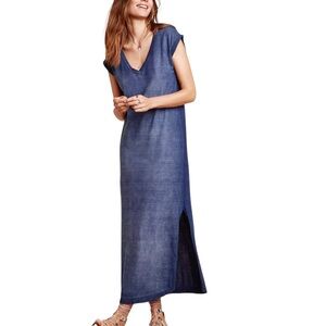 Anthropologie Cloth & Stone Nila V neck T shirt maxi dress